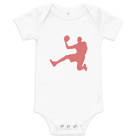 [ID: 308-G147] Basketball Dunk Baby Short Sleeve One Piece