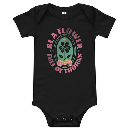 [ID: 308-G152] Be A Flower  Baby Short Sleeve One Piece