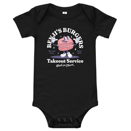 [ID: 308-G182] Benji's Burgers - Fast Food Baby Short Sleeve One Piece