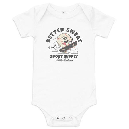 [ID: 308-G195] Better Sweat Sport Supply Baby Short Sleeve One Piece