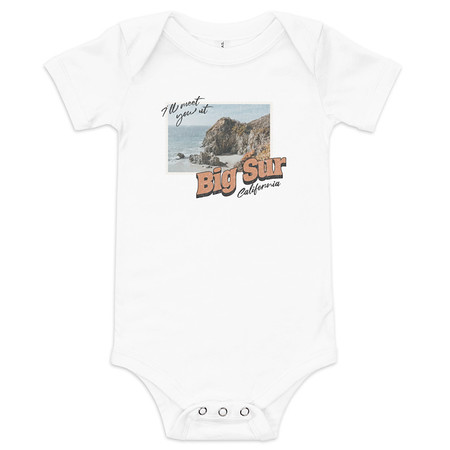 [ID: 308-G205] Big Sur, Cali Baby Short Sleeve One Piece