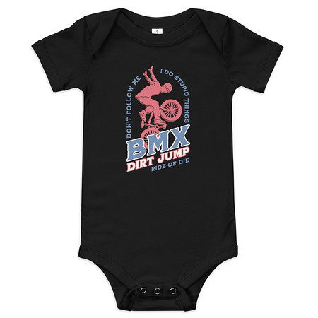 [ID: 308-G244] BMX Dirt Jump - Extreme Sports Baby Short Sleeve One Piece