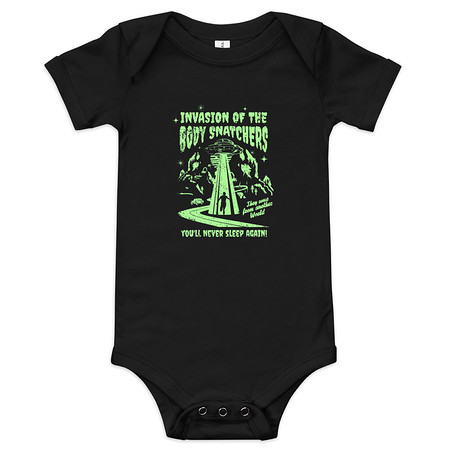 [ID: 308-G247] Body Snatchers - UFO Invasion Baby Short Sleeve One Piece