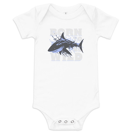 [ID: 308-G264] BORN TO BE WILD Baby Short Sleeve One Piece
