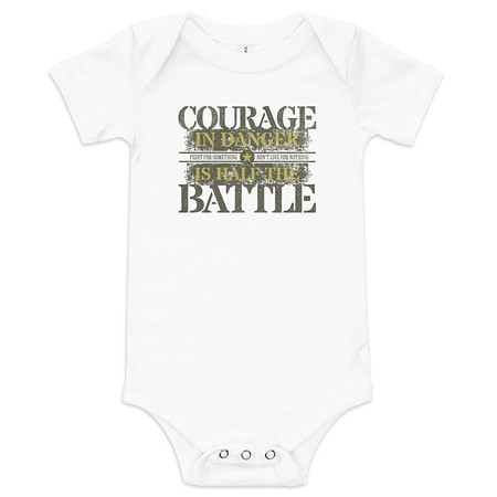 [ID: 308-G281] Brave Soldier Baby Short Sleeve One Piece