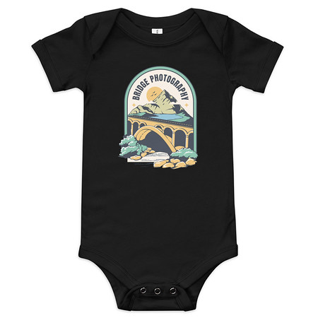 [ID: 308-G285] Bridge Photography - Scenic Baby Short Sleeve One Piece