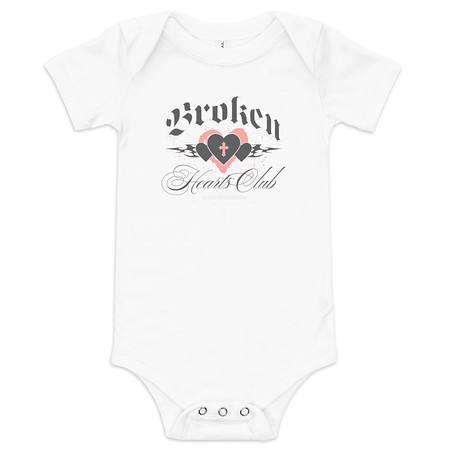 [ID: 308-G287] Broken Hearts Club Baby Short Sleeve One Piece