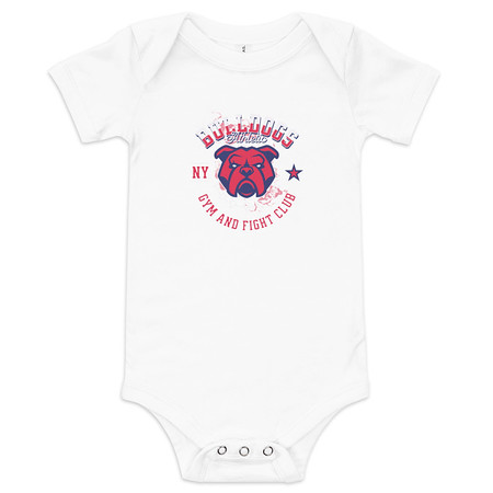 [ID: 308-G295] Bulldogs Athletic - Sports Apparel Baby Short Sleeve One Piece