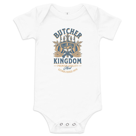 [ID: 308-G301] Butcher Kingdom - Royal Baby Short Sleeve One Piece