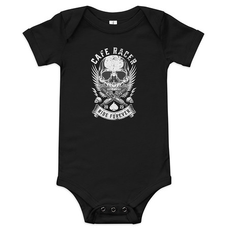 [ID: 308-G305] CAFE RACER Baby Short Sleeve One Piece