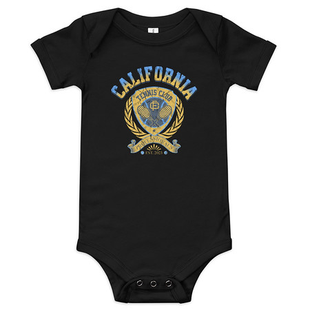 [ID: 308-G319] CALIFORNIA TENNIS PROFESSIONALS Baby Short Sleeve One Piece