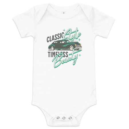 [ID: 308-G386] Classic Style Timeless Beauty Baby Short Sleeve One Piece