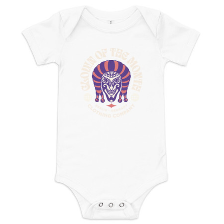[ID: 308-G389] Clown of the Month Baby Short Sleeve One Piece