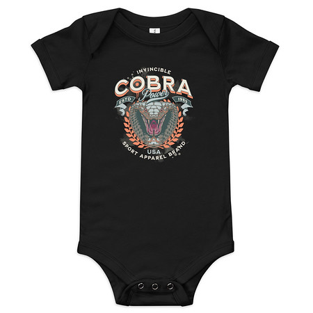 [ID: 308-G390] Cobra Power - Sports Baby Short Sleeve One Piece