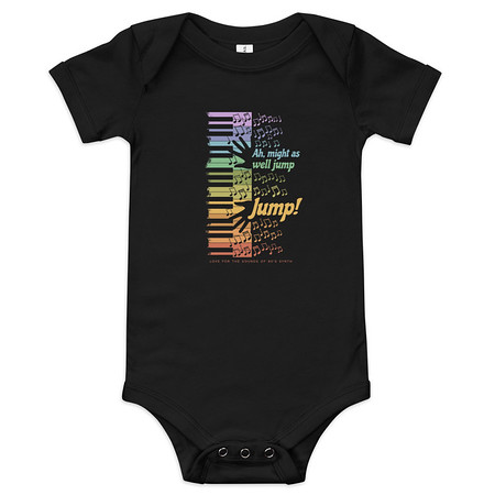 [ID: 308-G410] Colorful Retro Keyboard Baby Short Sleeve One Piece