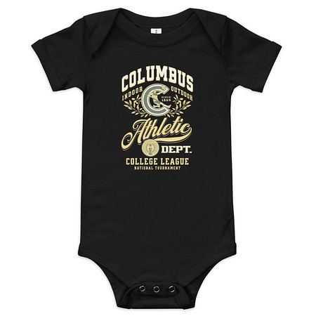 [ID: 308-G412] Columbus Athletic Baby Short Sleeve One Piece