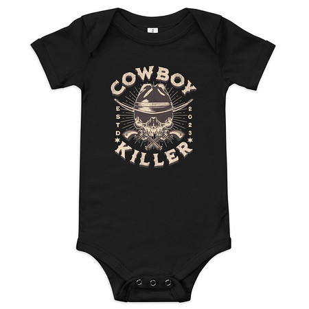 [ID: 308-G428] COWBOY KILLER Baby Short Sleeve One Piece