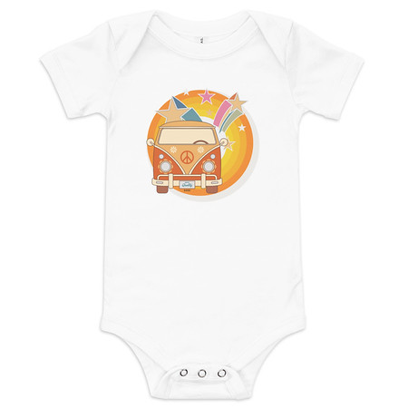[ID: 308-G429] Crafted in Kittl Baby Short Sleeve One Piece