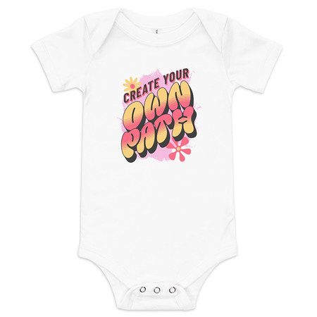 [ID: 308-G431] Create Your Own Path Baby Short Sleeve One Piece