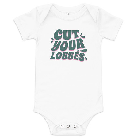 [ID: 308-G448] Cut your Losses Baby Short Sleeve One Piece
