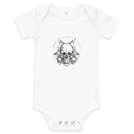 [ID: 308-G467] Dark Trilogy Baby Short Sleeve One Piece