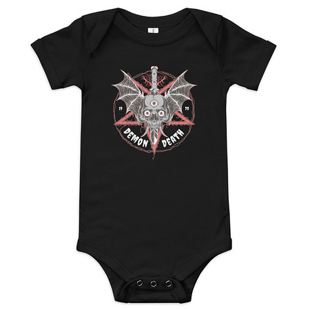 [ID: 308-G486] DEMON DEATH Baby Short Sleeve One Piece
