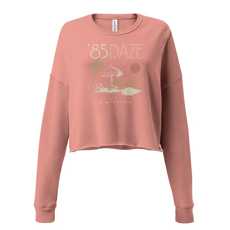 [ID: 316-G1] '85 Daze California Women's Cropped Sweatshirt
