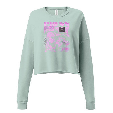 [ID: 316-G4] 'Press Pause' Anime Gaming Women's Cropped Sweatshirt