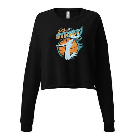 [ID: 316-G6] 3x3 Basketball League Women's Cropped Sweatshirt