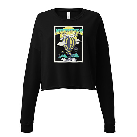 [ID: 316-G28] Adventure Awaits Women's Cropped Sweatshirt
