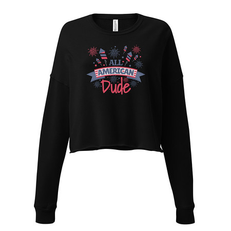 [ID: 316-G42] All American Women's Cropped Sweatshirt