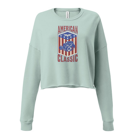 [ID: 316-G66] american classic Women's Cropped Sweatshirt