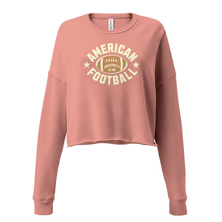 [ID: 316-G69] American Football - Athletic Sports Women's Cropped Sweatshirt