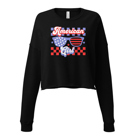 [ID: 316-G72] American girl Women's Cropped Sweatshirt
