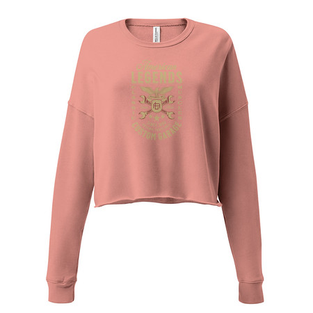[ID: 316-G75] American Legends Garage - Eagle Women's Cropped Sweatshirt