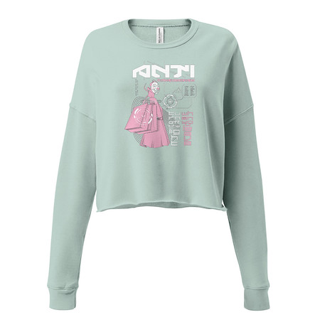 [ID: 316-G91] Anti Consumerism - Futuristic Women's Cropped Sweatshirt