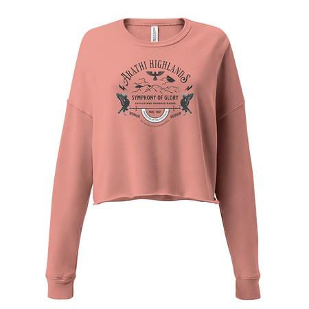 [ID: 316-G98] Arathi Honor Badge - Veteran Women's Cropped Sweatshirt