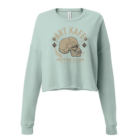 [ID: 316-G103] Art Kafe Motor Club Women's Cropped Sweatshirt