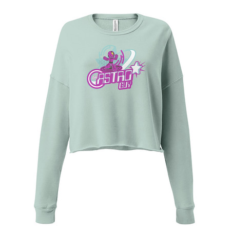 [ID: 316-G107] astro guy Women's Cropped Sweatshirt