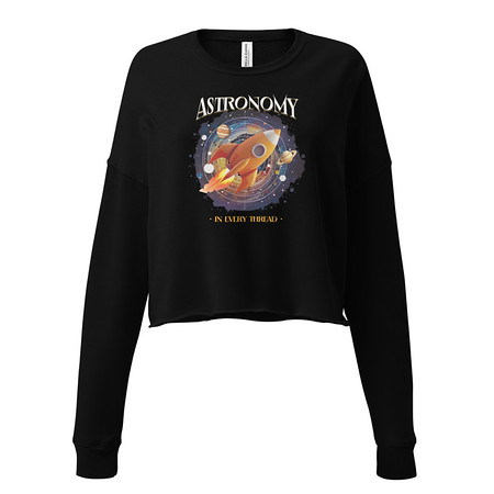 [ID: 316-G111] Astronomy in Every Thread Women's Cropped Sweatshirt