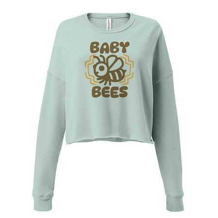 [ID: 316-G122] Baby Bees - Cute Insect Women's Cropped Sweatshirt
