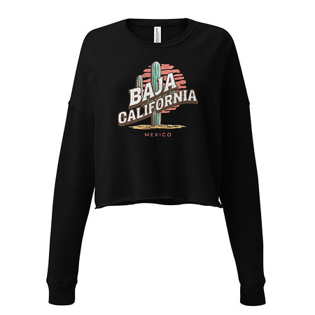 [ID: 316-G132] Baja Cali Mexico Women's Cropped Sweatshirt