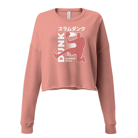 [ID: 316-G147] Basketball Dunk Women's Cropped Sweatshirt