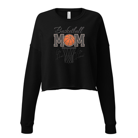 [ID: 316-G148] Basketball Mom - Mother's Day Women's Cropped Sweatshirt