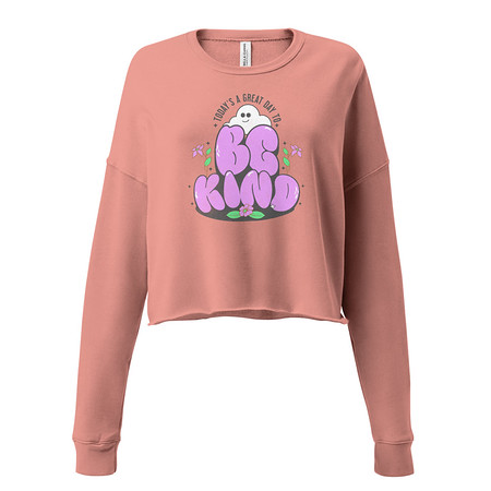 [ID: 316-G156] Be Kind Women's Cropped Sweatshirt
