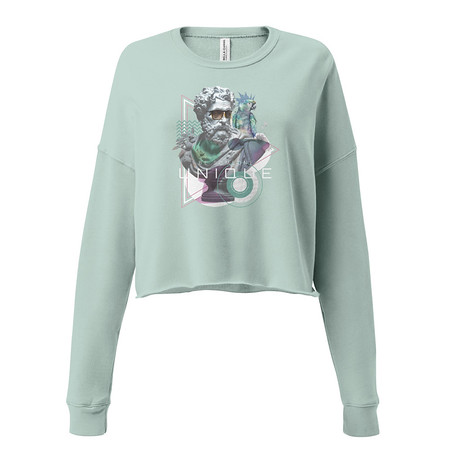 [ID: 316-G160] Be Someone Unique Women's Cropped Sweatshirt