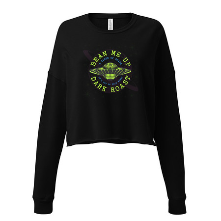 [ID: 316-G170] Bean Me Up Women's Cropped Sweatshirt