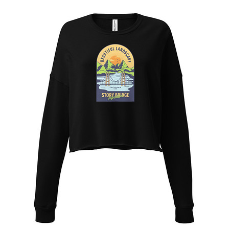 [ID: 316-G172] Beautiful Landscape - Outdoor Women's Cropped Sweatshirt
