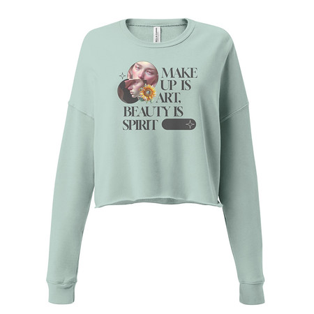 [ID: 316-G174] Beauty is Spirit Women's Cropped Sweatshirt