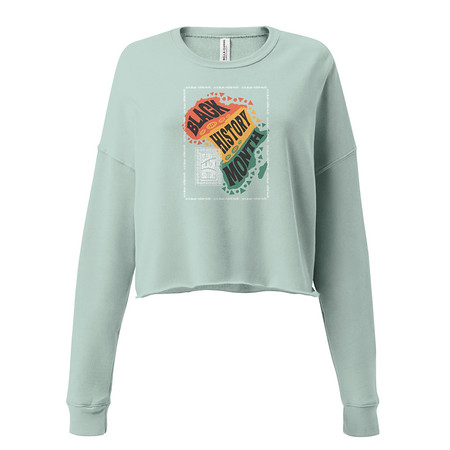 [ID: 316-G222] Black History Month - Tribal History Women's Cropped Sweatshirt